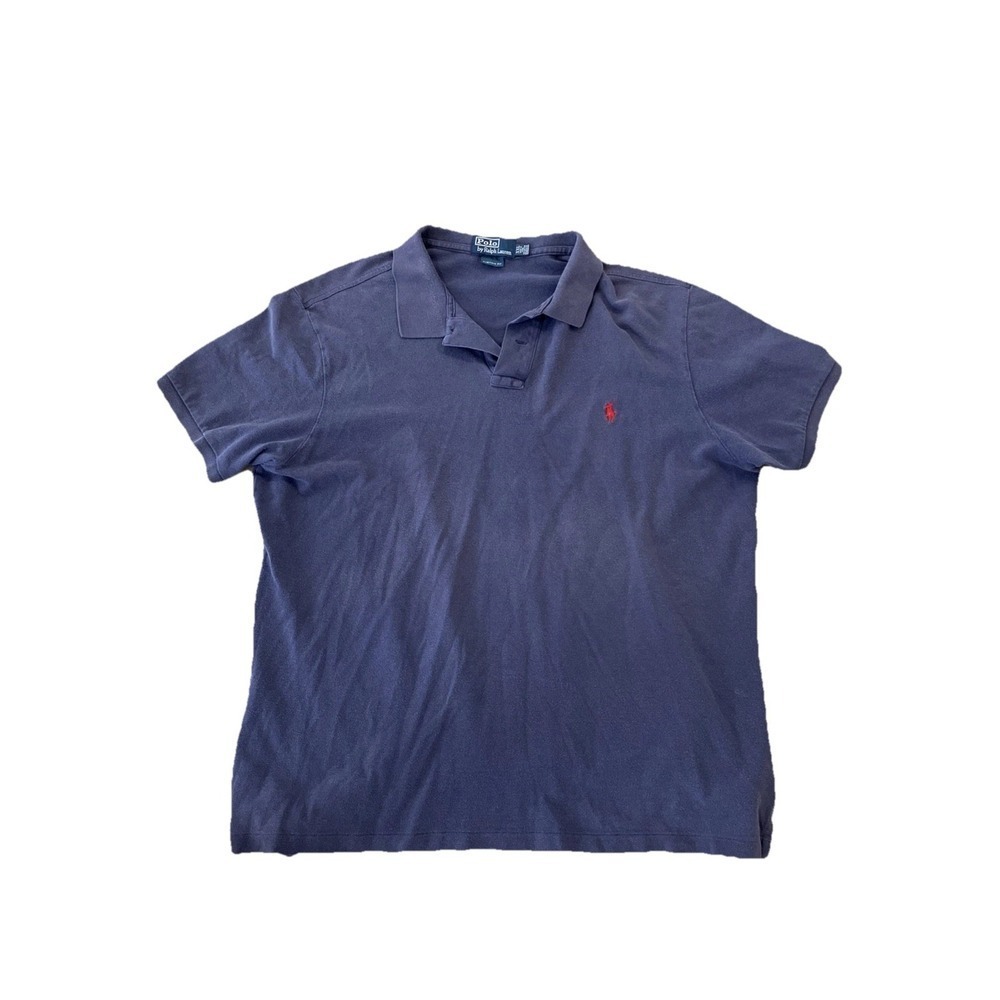 Polo Ralph‎ Lauren Collared Shirt Blue XXL Custom Fit